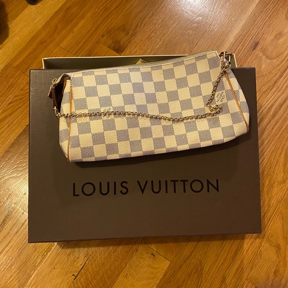 ! Louis Vuitton Eva Damier Azur Canvas Shoulder Bag - Picture 7 of 12